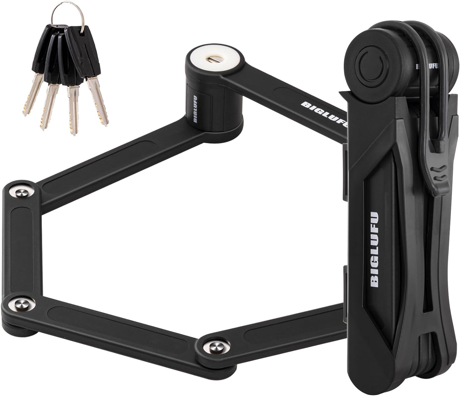 Ben's Bikes Heavy-Duty Folding Bike Lock with Mounting Bracket