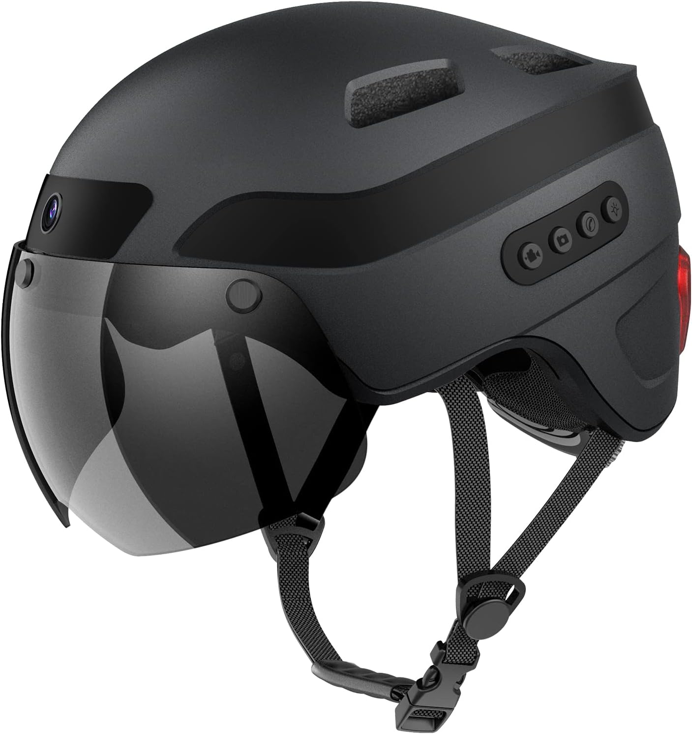 Ben's Bikes Smart Bluetooth Helmet with 1080P Camera – Medium or Large