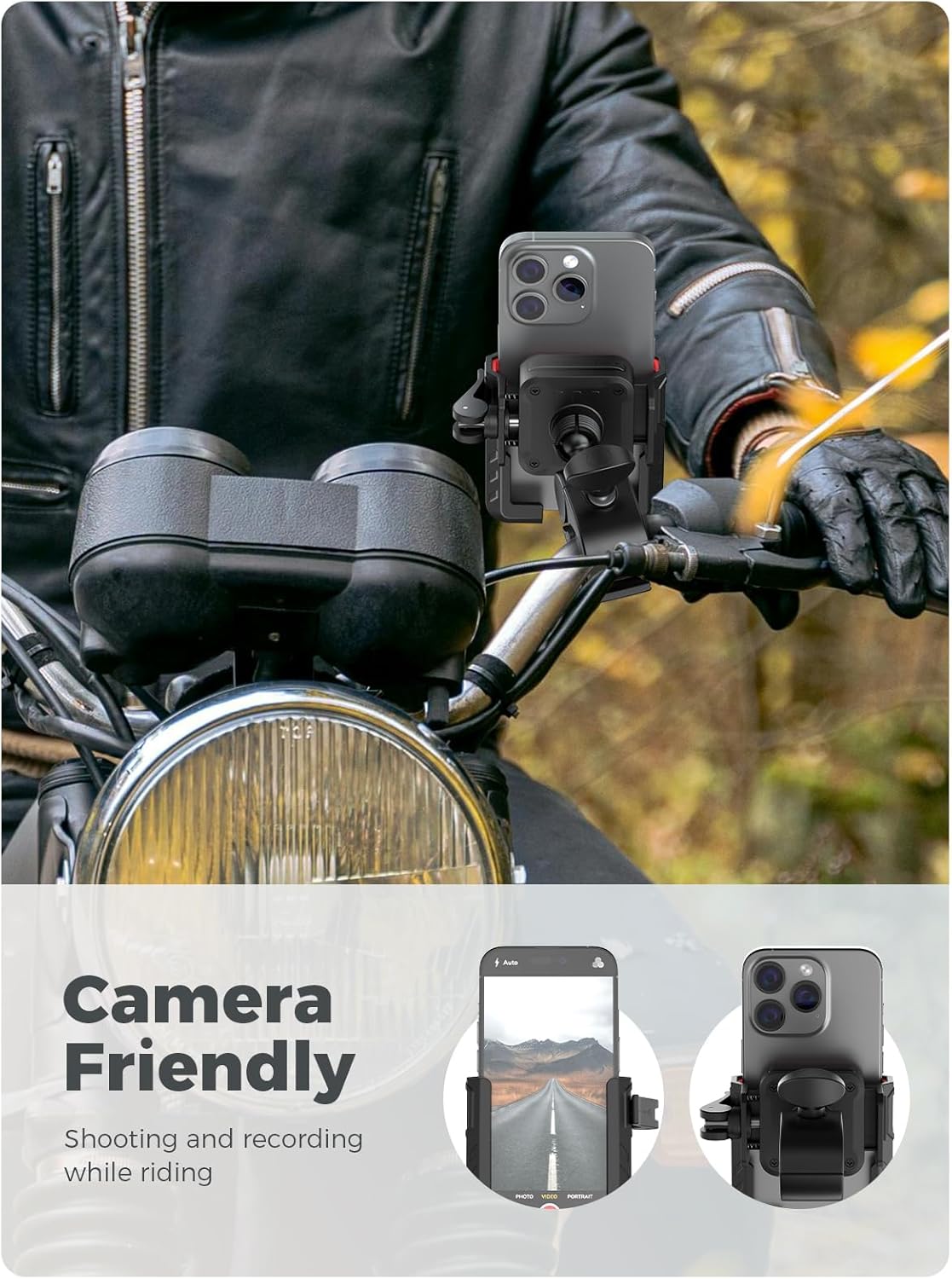 Ben's Bikes Universal Bike Phone Holder – Camera Friendly & 360° Rotation